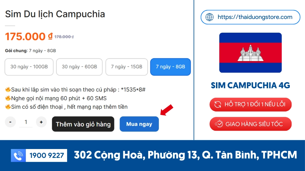 Hướng dẫn mua sim 4G online tại Thái Dương