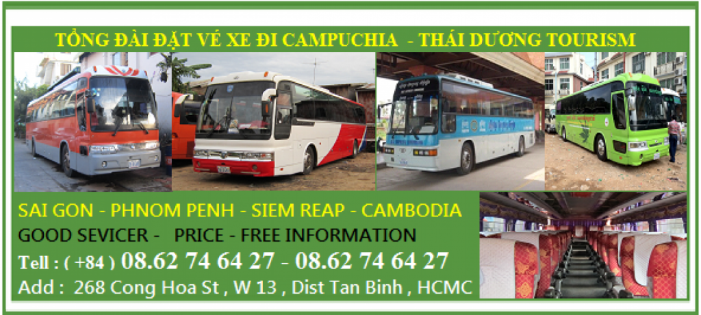 Vé xe từ Sài Gòn đi Campuchia